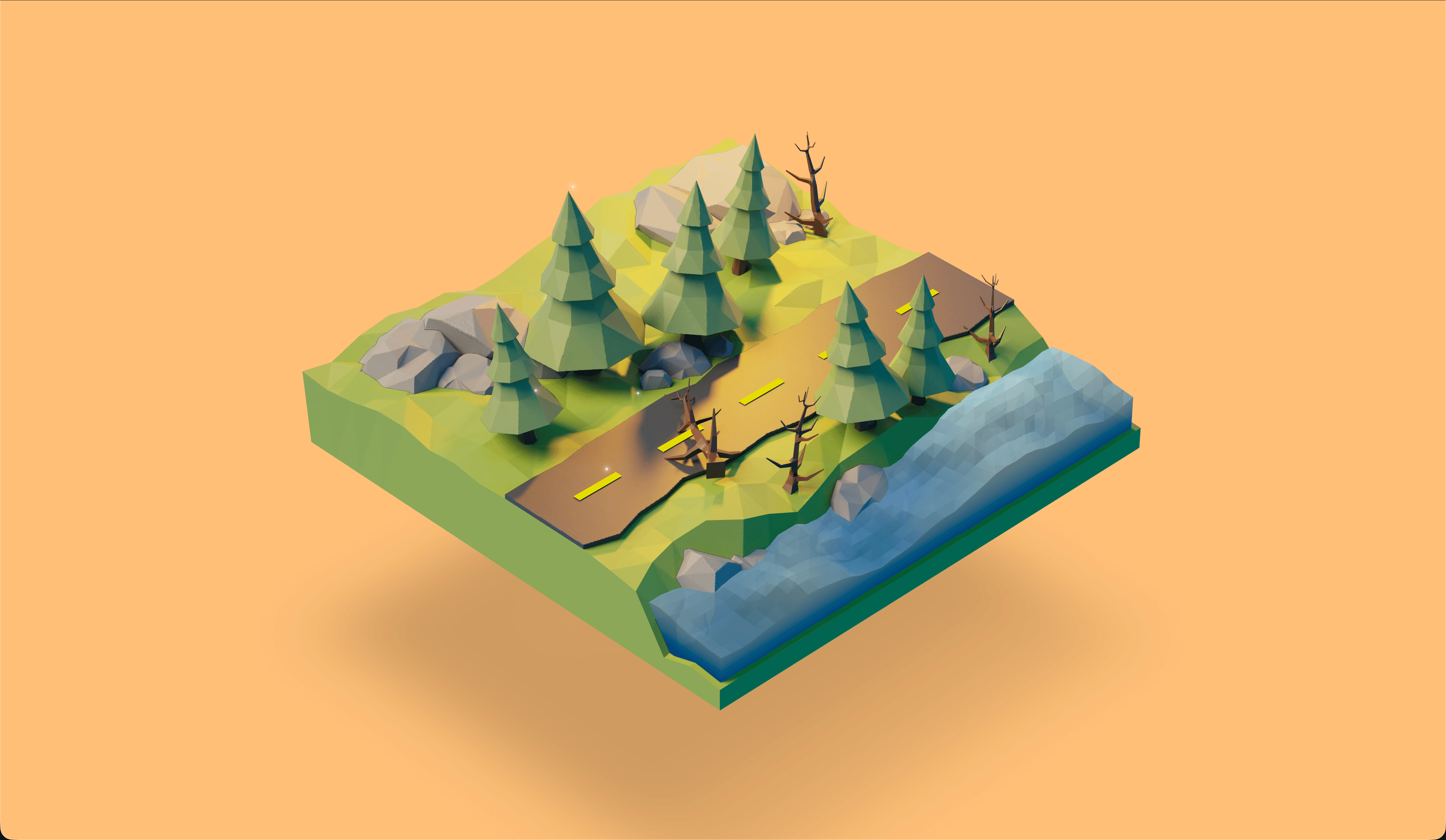 ThreeJS | Forest Road